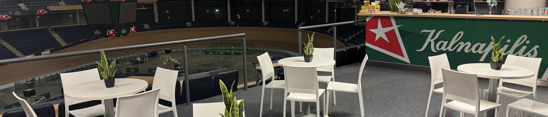 Kalnapilio arena. VIP ložėse esantis baras. 