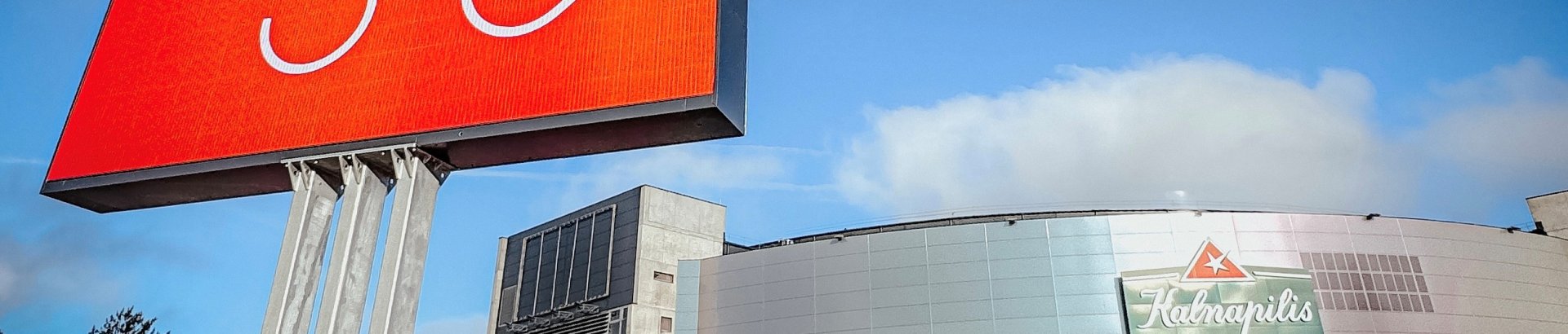 LED ekranas prie Kalnapilio arenos